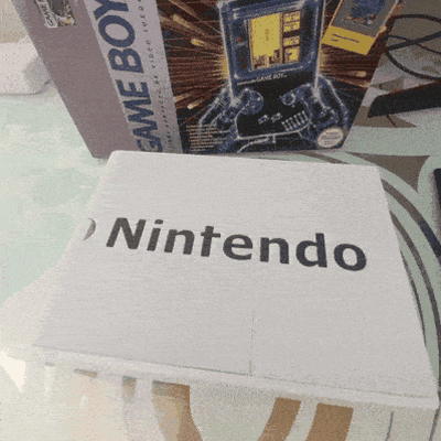 gioco ragazzo inserire retrò console progredire nintendo repro scatola 3d print model - Mito3D