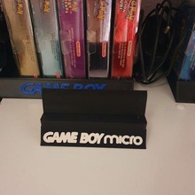 game boy micro stand gameboy advance sp pocket nintendo ds dsi 3ds 2ds lite xl 3d print model - Mito3D