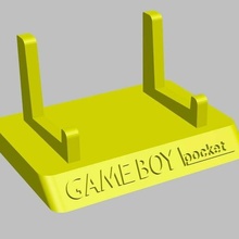 game boy pocket stand gameboy sooprte booth support 3d print model - Mito3D