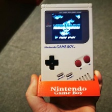jogos Garoto ficar pé logotipo dmg game Boy Nintendo 3d print model - Mito3D
