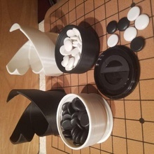 juego caso funda go gomoku chino cuenco envase 3d print model - Mito3D