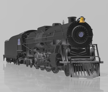 game cube polar express remastered train locomotive boiler bell christmas scale model steam smokebox 3d print model - Mito3D