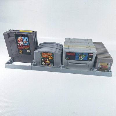 game holder nintendo super 64 gameboy n64 snes 3d print model - Mito3D