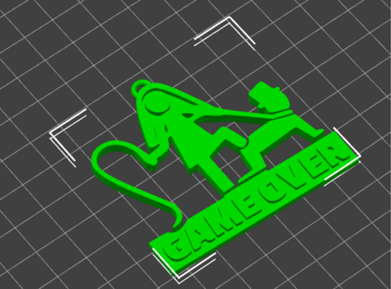 game keychain 3d print model - Mito3D