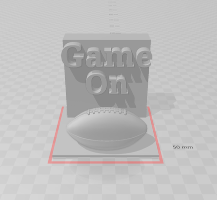 game sign home decor 3d print model - Mito3D