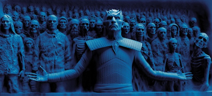 game thrones - night king hardhome relief fantasy horror undead white walkers martin stark targaryen lannister cold winter hbo art zombie living sculptures 3d print model - Mito3D