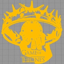 gioco troni orologio Game of Thrones parete 3d_printing 3d print model - Mito3D
