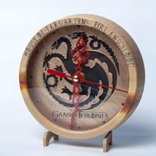 game thrones clock home got movement time 3d print model - Mito3D