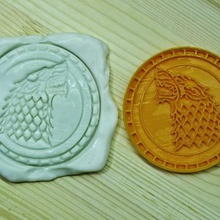 gioco di troni cookie cutter casa stark il logo lupo embosser frese cithen i timbro set 3d print model - Mito3D