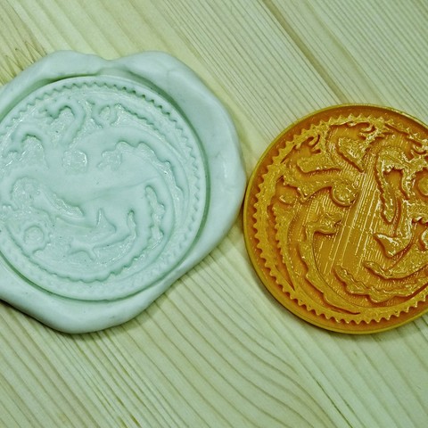 juego de tronos cortador la galleta casa targaryen el logotipo dragón embosser los cortadores cithen las cookies sello conjunto 3D print model - Mito3D