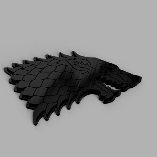 gioco troni meta lupo parete arredamento residente male pc Giochi logo ombrello società moda vita loghi ps terribile 3D print model - Mito3D