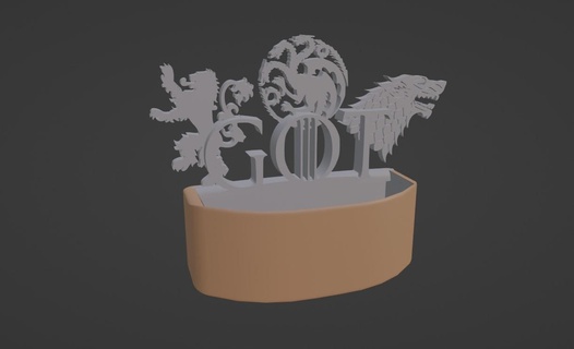 game thrones got sign container basket fan 3d print model - Mito3D