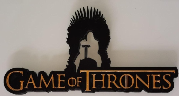 game thrones logo Art game of thrones house dragon got logo  3d print model - Mito3D