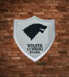 game thrones stark shield game thrones game thrones stark shield house  3d print model - Mito3D