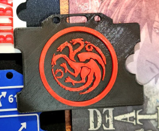 gioco troni targaryen carta titolare supporto targaryan Game of Thrones hbo Drago 3d print model - Mito3D