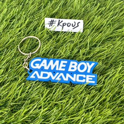 gameboy advance logo keychain gadget 3d print model - Mito3D