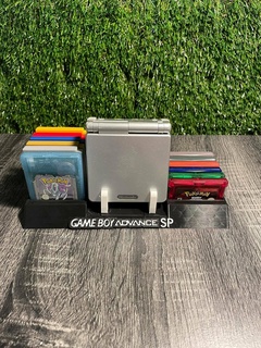 gameboy avanzar sp soporte 12 cartuchos casos kpop gba nintendo retro consolas estante 3d print model - Mito3D