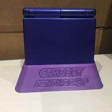 gameboy advance sp stand jogo exibição jogos computador de mão com antecedência nintendo retro-gaming retro 3d print model - Mito3D