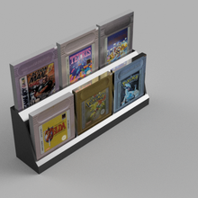 gameboy cartridge holder collection game games xbox consol consols toy toys cd box 3d print model - Mito3D