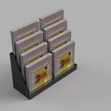 game Boy cartucho suporte jogos nintendo cor snes ds sp avançado mostruário coleção 3d print model - Mito3D