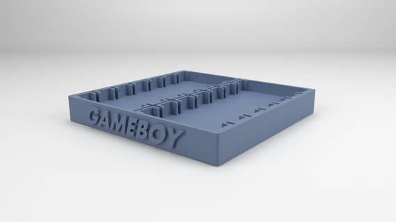 gameboy cassette holder gameboycassette cassettestand gameboyholder gameboycolor 3d print model - Mito3D