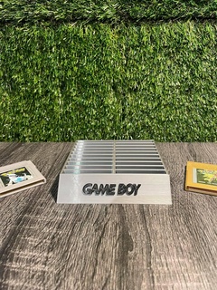 gameboy classic color advance games cartridges holder gba gbc gameboy color game stand gameboy advance game stand gameboy classic stand nintendo 3d prints retro games  3d print model - Mito3D