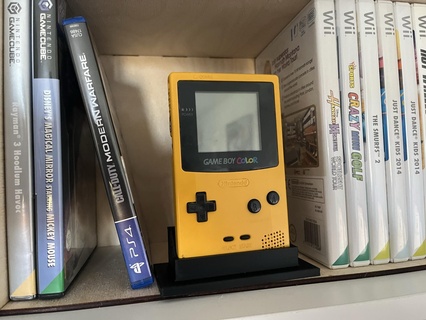 gameboy color - display stand gba gaming 3d print model - Mito3D