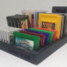 gameboy game holder storage includes gbgba3ds nintendo3ds gameholder cartridge nintendoswitch 3d print model - Mito3D