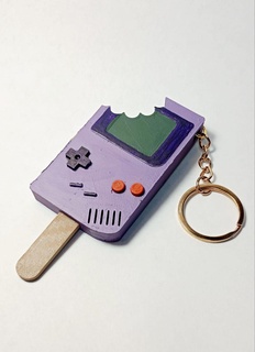 gameboy ice cream keychain game gameclassic calsico 3d print model - Mito3D