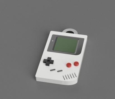 gameboy necklace gameboy games retro mario jewelry keychain necklace  3d print model - Mito3D