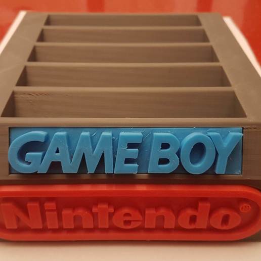 gameboy da nintendo, jogo de exibição titular caso nintendo jogos 3D print model - Mito3D