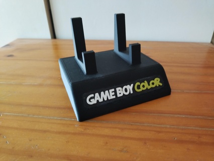 Gameboy Farbe Unterstützung Objekte Zubehör Technologie Kuriositäten Konsolen Video Spiele abspielen Bahnhof Bewegung 3d print model - Mito3D