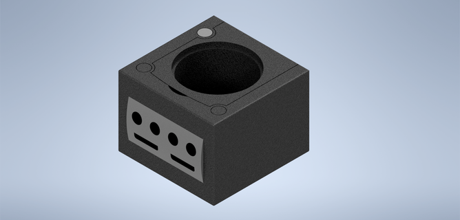 Game Cube plantador jogos cubo flor Panela 3d print model - Mito3D