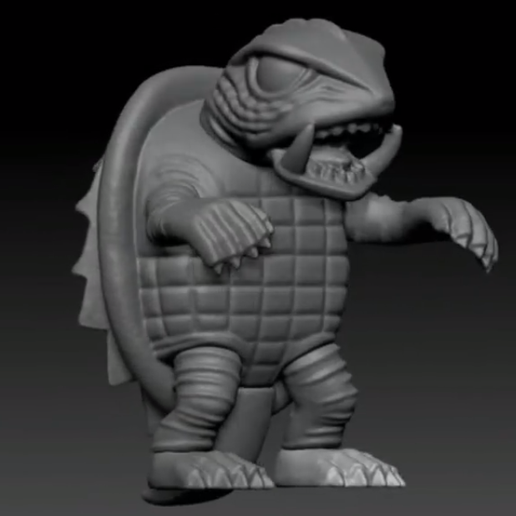 gamera art kaiju monster cute anime 3D print model - Mito3D