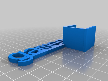 games shelf talker customized organization 3d print model - Mito3D