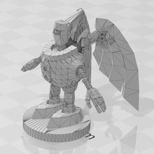 gamma aimant guerrier yugioh donjon dé monstres dit ddm 3d print model - Mito3D
