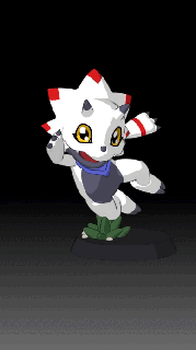 gammamon stl Digimon fantasma jogos agumon geleia angoramon 3d print model - Mito3D