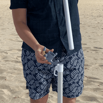 gancho para sombrilla playa soporte verano colgante crochet soutien parapluie plage pendentif 3d print model - Mito3D