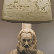 gandalf lamp litho art lithophany lords rings middle earth 3d print model - Mito3D