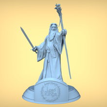 Gandalf Seigneur anneaux of miniature résine lotr ian mckellen fantaisie 3d print model - Mito3D