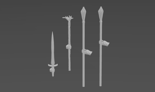 Gandalf tamir etmek takım gri beyaz Minas Tirith Kral yüzükler lotr mesbg gondor 3d print model - Mito3D