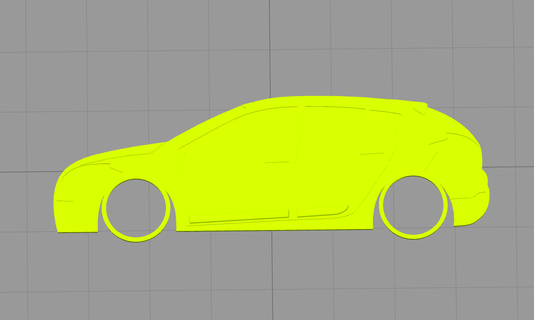 kazandım 3 gt sedan ph 1 anahtar yüzük Renault spor Megane 3d print model - Mito3D
