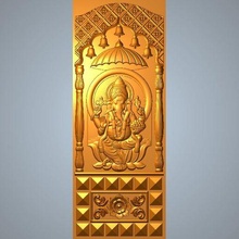 Ganesh puerta 3d print model - Mito3D