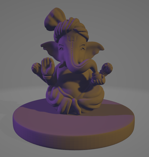 Ganesh ji Idol Ganesha Weg Hindu 3d print model - Mito3D