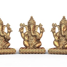 Ganesh ji lotus 3d model 05 takı 3dmodel Hindu kutsal dini isa Ganesha Hıristiyan Kutsal Kitap sanskritçe Yahudi din Laxmi Saraswati Shivji Hanuman heykel Sanat 3d print model - Mito3D