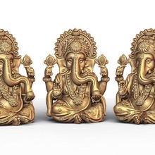 ganesh ji lótus 3d modelo 06 joalheria 3dmodel hindu piedosos Jesus ganesha cristão Bíblia sânscrito judaico religião laxmi saraswati Shivji Hanuman escultura arte esculturas 3d print model - Mito3D