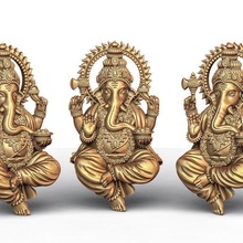 ganesh ji lotus 3d model 09 jewelry 3dmodel hindu holy religious jesus ganesha christian bible sanskrit jewish religion laxmi saraswati shivji hanuman sculpture art murti 3d print model - Mito3D