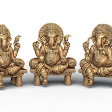 Ganesh ji loto 3d modelo 10 joyería joya 3dmodel hindú santo religioso Jesús Ganesha cristiano Biblia sánscrito judío religión laxmi saraswati shivji Hanuman escultura Arte 3d print model - Mito3D