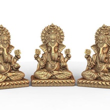 ganesh ji lotus 3d model 11 jewelry 3dmodel hindu holy religious jesus ganesha christian bible sanskrit jewish religion laxmi saraswati shivji hanuman sculpture art murti 3d print model - Mito3D