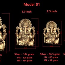 Ganesh ji modelo 01 ligero peso modelos tamaños 3d print model - Mito3D